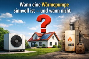 wann eine Wärmepumpe sinnvoll ist und wann nicht Waermepumpe