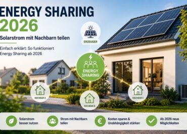 Energy Sharing ab 2026: Solarstrom mit Nachbarn teilen